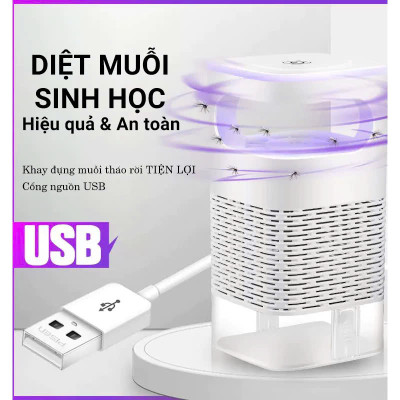 Đèn Bắt Muỗji Thông Minh 2in1 Loại Tốt – Quạt Động Cơ Từ Tính Siêu Êm, Diệt Muỗji Hiệu Quả , đèn trang trí