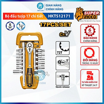 Bộ đầu tuýp 17 chi tiết HKTS12171