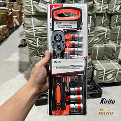 Bộ khẩu 12 món loại lớn 12 từ số 10-24mm cao cấp sửa chữa gia đình thương hiệu Kirito