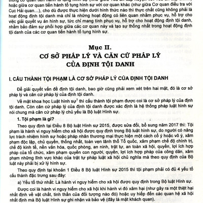Phương Pháp Định Tội Danh Với 538 Tội Danh Trong Bộ Luật Hình Sự Năm 2015, Được Sửa Đổi, Bổ Sung Năm 2017