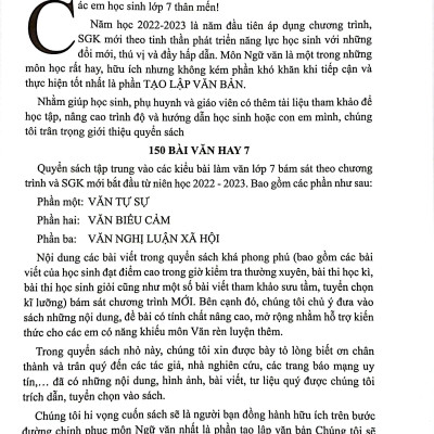 Sách - 150 Bài Văn Hay 7