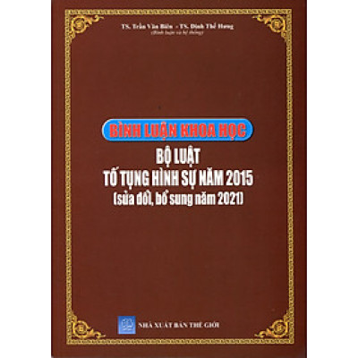 Bình Luận Khoa Học Bộ Luật Tố Tụng Hình Sự Năm 2015
