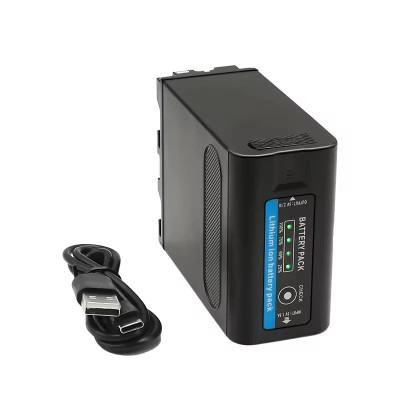 Pin NP-F990 7.2V 13400mAh Cho Đèn Led, Máy Ảnh, Monitor, Wireless Cổng Sạc TypeC - Hàng Nhập Khẩu