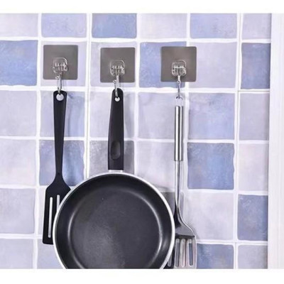 MÓC DÁN TƯỜNG INOX 304 DÁN CHẢI TREO DAO, THỚT, TREO ĐỒ DÙNG ĐA NĂNG SIÊU DÍNH