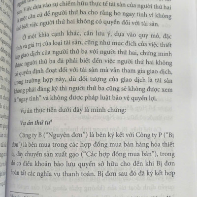 Bảo vệ quyền lợi của người thứ ba ngay tình (sách chuyên khảo)