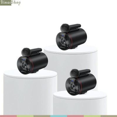 Emeet Streamcam One (Gen 2) - Webcam LiveStream Không Dây, Kết Nối Wifi, Micro Từ Tính Kép, Thời Lượng Pin 8 Giờ - Hàng chính hãng