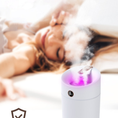 Máy phun sương tạo ẩm cỡ lớn Rhino H801 3000ml, 2 lõi phun, tích hợp đèn 7 màu, dung tích lớn cho không gian rộng - Hàng chính hãng