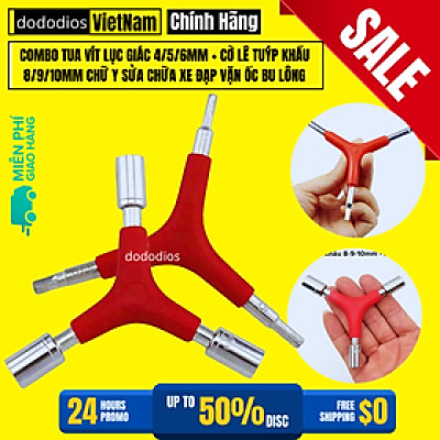 Tua Vít Lục Giác Chữ Y 4-5-6mm Sửa Chữa Xe Đạp Tua Vít 6 Cạnh Chuyên Dụng Hãng dododios