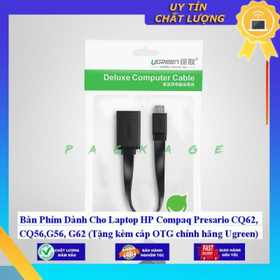 Bàn Phím dùng cho Laptop HP Compaq Presario CQ62 CQ56 G56 G62 (Tặng kèm cáp OTG  Ugreen)  - Hàng Nhập Khẩu New Seal