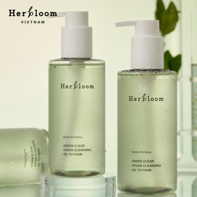 Bộ Đôi Làm Sạch & Cấp Ẩm Herbloom Dịu Nhẹ Cho Mọi Loại Da [Sữa Rửa Mặt 200ml + Toner 150ml]