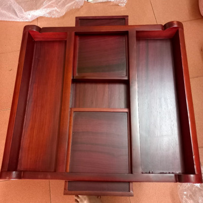 Bàn cờ tướng giải trí ,chân cuốn thư ,có ngăn kéo bằng gỗ hương kt 50×56×8cm 