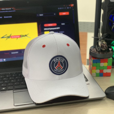 Nón kết mũ lưỡi trai Câu lạc bộ Paris Saint Germain vải kaki phối lưới cao cấp thời trang thể thao đường phố