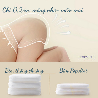Tã quần Popolini size XXL40 >15kg