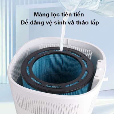 Máy tạo độ ẩm công nghệ NanoCloud, kết hợp khử trùng tia UV, diện tích 85m vuông - Dòng cao cấp. Thương hiệu Hà Lan cao cấp Philips - HU5969. Hàng chính hãng. Hướng Dẫn Sử Dụng Tiếng Việt