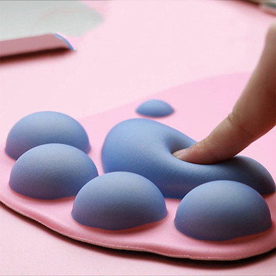 Miếng Lót Chuột Silicon CÓ ĐỆM TAY hình chân mèo - Hàng chính hãng / Hàng nhập khẩu