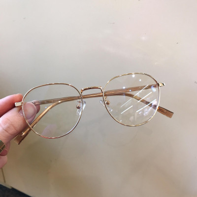 Kính mắt tròn Kim loại Hàn Quốc gọng cốt cao cấp -G133