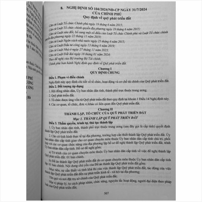 Sách Tổng Hợp Luật Đất Đai năm 2024 và Các Nghị Định, Thông Tư Hướng Dẫn Thi Hành - V2489D