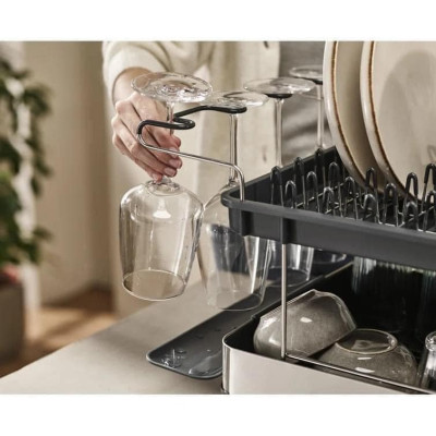 Kệ úp chén bát 2 tầng Joseph Joseph 851647 Excel Steel (Grey) Hàng chính hãng