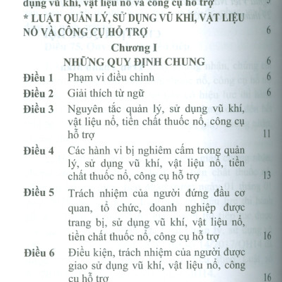 Luật Quản Lý, Sử Dụng Vu Khí, Vật Liệu Nổ Và Công Cụ Hỗ Trợ Năm 2024