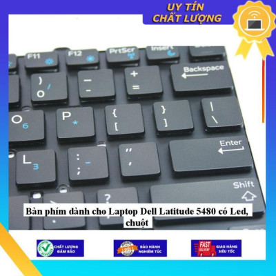 Bàn phím dùng cho Laptop Dell Latitude 5480 có Led chuột - Hàng Nhập Khẩu New Seal