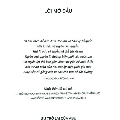 Tuyến Lợi Thế - Chiến Lược Lớn Của Nhật Bản Trong Kỷ Nguyên Abe Shinzo
