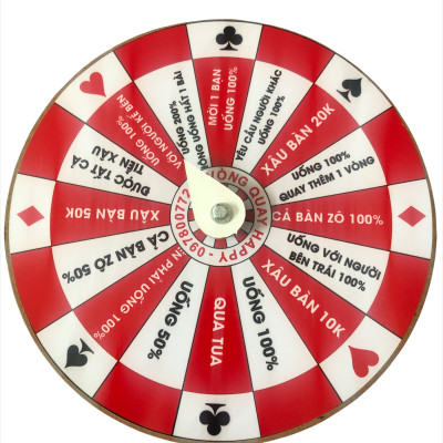 Vòng quay ăn nhậu dành cho giới trẻ siêu hot