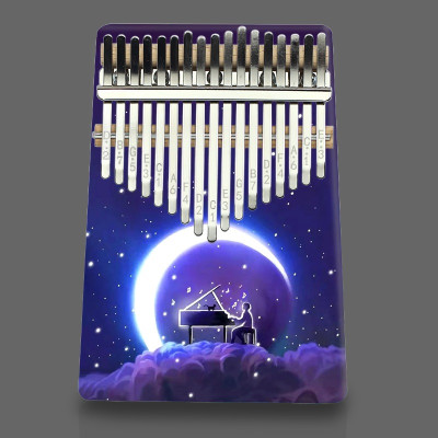 Đàn Kalimba 17 Phím - Đàn Kalimba Thumbs Piano Sử Dụng Ngón Tay | Tặng kèm búa chỉnh, khăn lau, dán nốt phím
