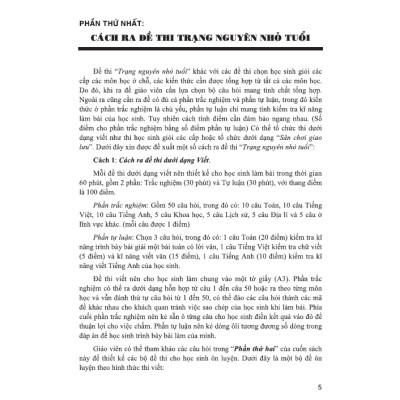 SÁCH - Bài tập dành cho học sinh thi trạng nguyên nhỏ tuổi lớp 5 (dùng chung cho các bộ sgk hiện hành)HA