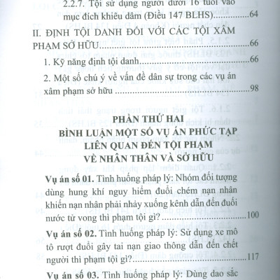 Định Tội Danh Các Tội Phạm Nhân Thân Sở Hữu Trong Luật Hình Sự - Một Số Vấn Đề Lý Luận Và Thực Tiễn (Sách chuyên khảo) 