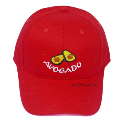 Mũ lưỡi trai Auocado thời trang nón kết trái bơ được may bởi khóa xịn không rĩ sét, chất liệu vải cotton thoáng mát