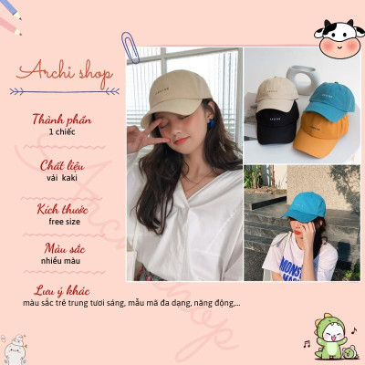  Mũ lưỡi trai nam nữ thêu chữ Cruise