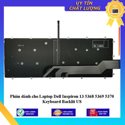 Phím dùng cho Laptop Dell Inspiron 13 5368 5369 5370 Keyboard Backlit US - Hàng Nhập Khẩu New Seal