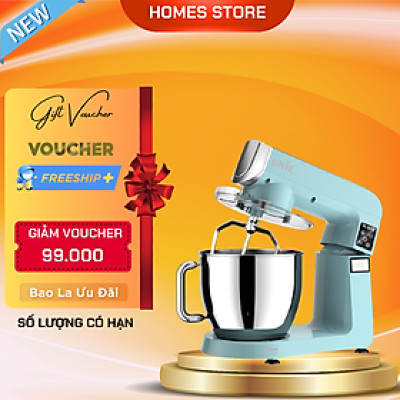 Máy Trộn Bột Đánh Trứng Đa Năng Unie UE-990 Tiêu Chuẩn Đức Dung Tích 6.5 Lít - Hàng Chính Hãng