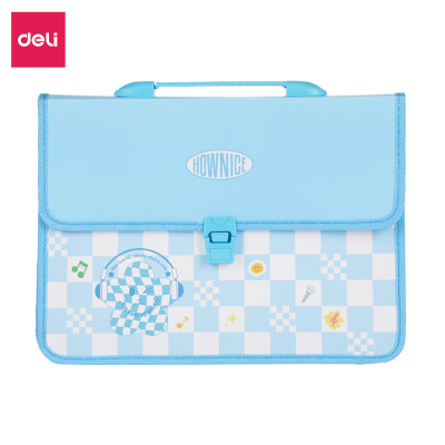 [Sơn Tùng M-TP Collection] Cặp Nhựa Học Thêm Chống Nước A4 Deli Ngăn Khoá Cúc Deli - Balo Học Sinh Tiểu Học Tiện Lợi Thông Minh - CF556