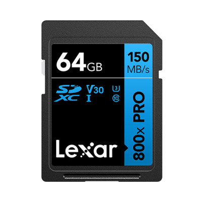 Thẻ nhớ 32GB/ 64GB SDHC/ SDXC Lexar 800X PRO UHS-I BLUE Series, tốc độ đọc lên đến 150Mb/s - HÀNG CHÍNH HÃNG