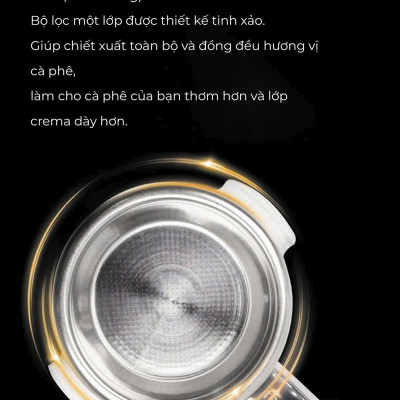 Tay cầm espresso không đáy kết hợp của gỗ và nhựa cây tư nhiên FEEPIE