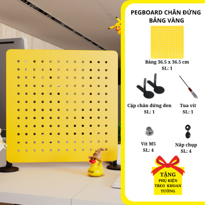 Bảng lỗ Pegboard Dola Home cao cấp dạng chân đứng để bàn để dụng cụ làm việc, tai nghe, mô hình, bàn phím, laptop