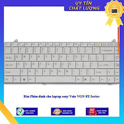 Bàn Phím dùng cho laptop sony Vaio VGN-FZ Series- MÀU TRẮNG - Hàng Nhập Khẩu New Seal