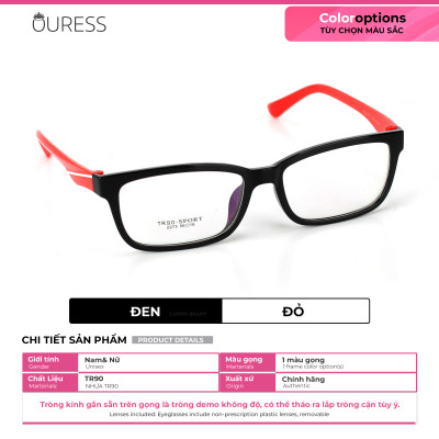 Gọng kính nhựa 2273 thời trang nam nữ siêu nhẹ siêu bền OURESS