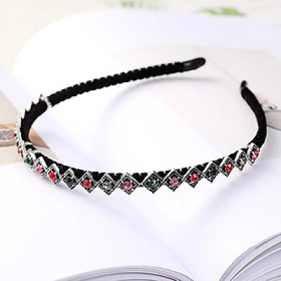 Cài tóc đính đá ngũ sắc