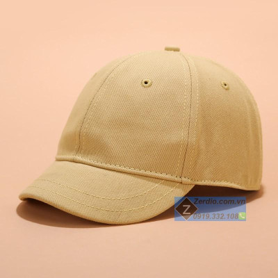 Mũ lưỡi trai vành ngắn cho nam và nữ, chất liệu cotton cao cấp