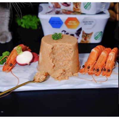 01Kg Pate Tươi Cho Chó Mèo Vị Tôm Gà THEPETVN (Mixed chicken and prawn)