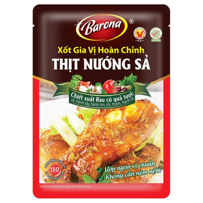 Combo mua 3 gói Gia Vị Hoàn Chỉnh Barona được mua gói thứ 4 với giá 0đ