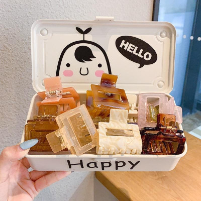 Kẹp tóc nữ, kẹp tóc càng cua Hàn Quốc nhiều màu, trong suốt, xinh xắn, thời trang