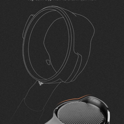 Feepie tay cầm gỗ pha espresso không đáy 58mm 2 tai thông dụng