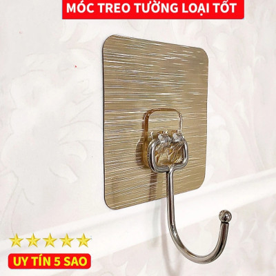 Móc Inox Dán Tường Chịu Lực 15KG Plus Móc Treo Đồ Nặng Dán Tường Chất Lượng Cao