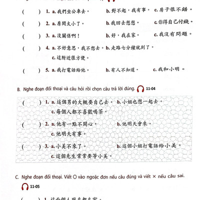 Sách - Giáo Trình Tiếng Hoa Đương Đại - Sách Bài Tập + Sách Tập Viết 1-3