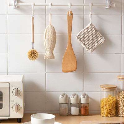 Giá Đỡ Thanh Treo Rèm Dán Góc Tường Xoay 360 Hamart Móc Vòng Tròn Siêu Dính Cố Định Đa Năng