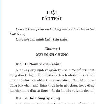 Luật đấu thầu (bản in 2024)