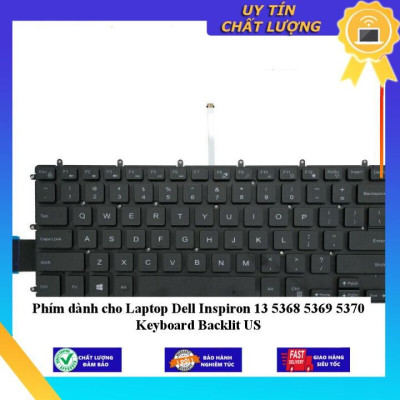 Phím dùng cho Laptop Dell Inspiron 13 5368 5369 5370 Keyboard Backlit US - Hàng Nhập Khẩu New Seal